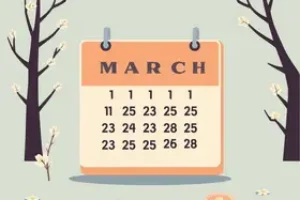 calendário INSS março