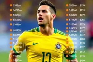 jogadores mais bem pagos da Seleção Brasileira