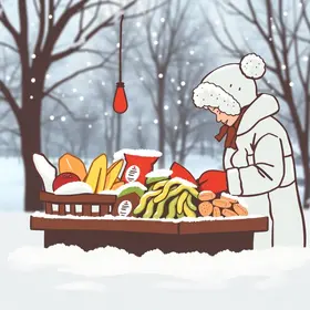 o que vender no frio para comer